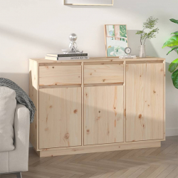 Szafka, 110x34x75 cm, lite drewno sosnowe