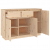 Szafka, 110x34x75 cm, lite drewno sosnowe