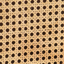 Komoda, 150x40x80 cm, lite drewno mango i naturalna trzcina