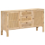 Komoda, 150x40x80 cm, lite drewno mango i naturalna trzcina