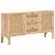 Komoda, 150x40x80 cm, lite drewno mango i naturalna trzcina