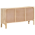 Komoda, 150x40x80 cm, lite drewno mango i naturalna trzcina