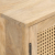 Komoda, 150x40x80 cm, lite drewno mango i naturalna trzcina