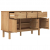Komoda, 114x43x73,5 cm, lite drewno sosnowe