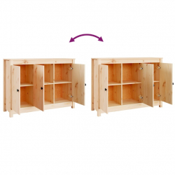 Szafka, 100x35x74 cm, lite drewno sosnowe