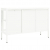 Szafka boczna, biała, 105x35x70 cm, stal i szkło