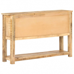 Komoda, 120x30x76 cm, surowe drewno mango
