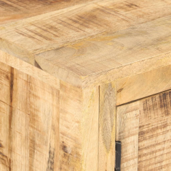 Komoda, 120x30x76 cm, surowe drewno mango