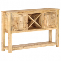 Komoda, 120x30x76 cm, surowe drewno mango