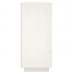 Szafka, biała, 120x35x80 cm, lite drewno sosnowe