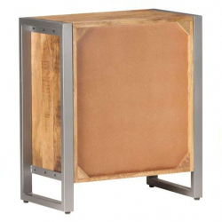 Szafka, 60x35x70 cm, surowe drewno mango