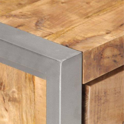 Szafka, 60x35x70 cm, surowe drewno mango