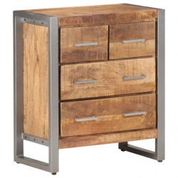 Szafka, 60x35x70 cm, surowe drewno mango