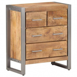 Szafka, 60x35x70 cm, surowe drewno mango