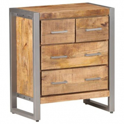 Szafka, 60x35x70 cm, surowe drewno mango
