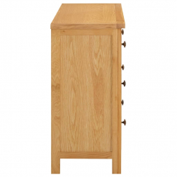 Komoda, 105x33,5x73 cm, lite drewno dębowe