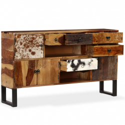 Komoda z litego drewna sheesham, 140 x 30 x 80 cm