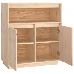 Szafka, 70x34x80 cm, lite drewno sosnowe