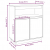 Szafka, 70x34x80 cm, lite drewno sosnowe