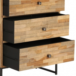 Komoda z odzyskanego drewna tekowego, 60 x 30 x 75 cm