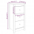 Komody, 2 szt., czarne, 40x35x80 cm, lite drewno sosnowe
