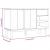 Komoda, 114x43x73,5 cm, lite drewno sosnowe
