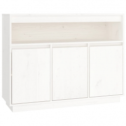 Szafka, biała, 104,5x34x80 cm, lite drewno sosnowe