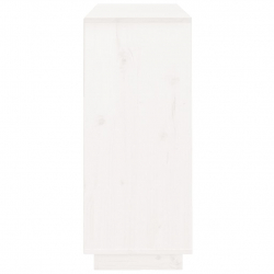 Szafka, biała, 104,5x34x80 cm, lite drewno sosnowe