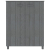 Szafka na buty, ciemnoszara 85x40x108 cm, lite drewno sosnowe