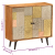 Szafka z litego drewna akacjowego, 80x30x75 cm