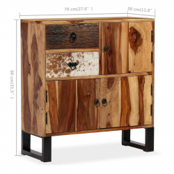 Szafka z litego drewna sheesham, 70 x 30 x 80 cm