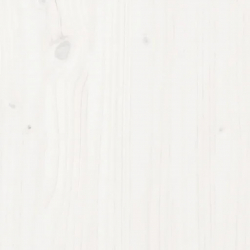 Szafki boczne, 2 szt., białe, 32x34x75 cm, lite drewno sosnowe