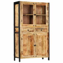 Kredens, 100 x 40 x 175 cm, lite drewno mango