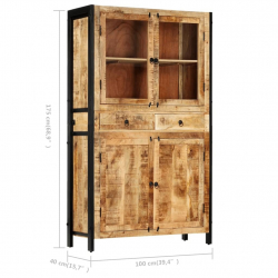 Kredens, 100 x 40 x 175 cm, lite drewno mango