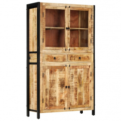 Kredens, 100 x 40 x 175 cm, lite drewno mango