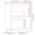 Szafka, 60x34x75 cm, lite drewno sosnowe