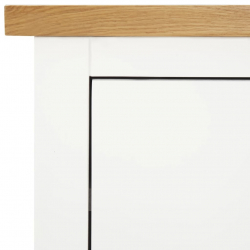 Komoda, 80 x 35 x 75 cm, lite drewno dębowe