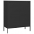 Szafka z szufladami, czarna, 80x35x101,5 cm, stalowa