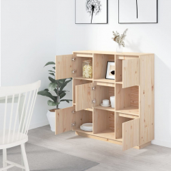 Szafka, 110,5x35x117 cm, lite drewno sosnowe