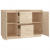 Szafka, 111x34x75 cm, lite drewno sosnowe