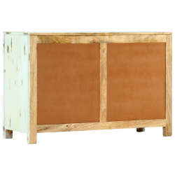Szafka, jasnoniebieska, 110x35x70 cm, lite drewno mango