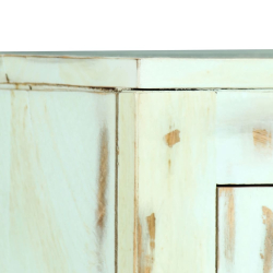 Szafka, jasnoniebieska, 110x35x70 cm, lite drewno mango