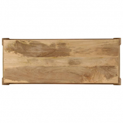 Stolik konsola z litego drewna mango, 118 x 38 x 76 cm