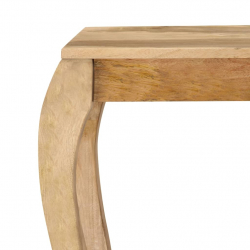 Stolik konsola z litego drewna mango, 118 x 38 x 76 cm