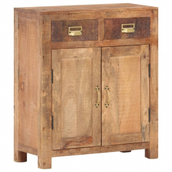 Szafka, 65 x 30 x 75 cm, lite, surowe drewno mango