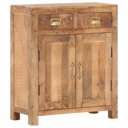Szafka, 65 x 30 x 75 cm, lite, surowe drewno mango