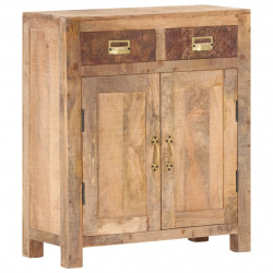 Szafka, 65 x 30 x 75 cm, lite, surowe drewno mango