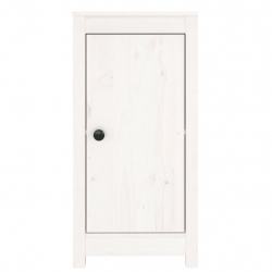 Szafka, biała, 40x35x80 cm, lite drewno sosnowe