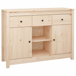 Komoda, 100x35x74,5 cm, lite drewno sosnowe