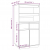 Szafka, 60x40x116,5 cm, lite drewno sosnowe